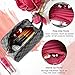 Makeup Bag Leather Travel Makeup Cosmetic Bag for Women Waterproof Makeup Organizer Purse Leather Large Capacity Toiletry Pouch Storage Makeup Tools Jewelry Foundation (Black)