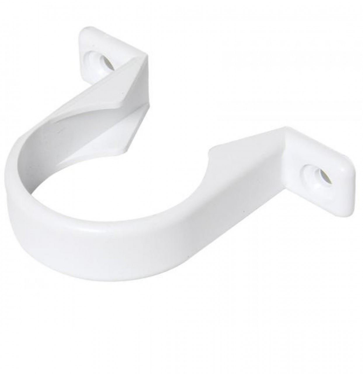 FLOPLAST Solvent White 50mm (56mm) Waste Pipe Clip - Bag of 5