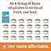 SOJOS Complete Natural Grain Free Dry Raw Freeze Dried Dog Food Mix, Beef, 8-Pound Bag
