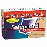 Safeguard 08833 Beige Antibacterial Bath Bar Soap, 4oz Bar (Pack of 48)