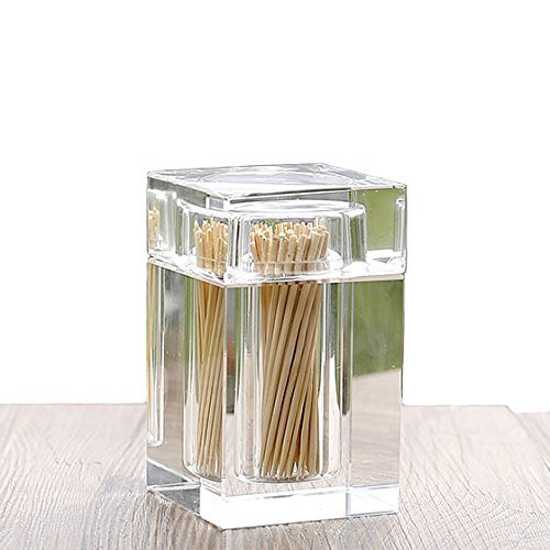 Cosy-YcY Elegant Toothstick Dispenser Toothpick Holder Cocktail Stick Box Can Be Used For Home Décor And Best Christmas Gift For Friends (style one)