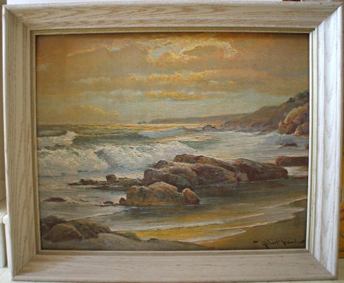 Amazon.com: Robert Wood “Sunset Shore” Painting: Kitchen & Dining