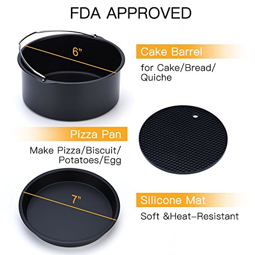 image for Air Fryer, Ejoyous Multi-function Electric Air Fryer with Rapid Air Ci