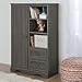 South Shore Savannah Armoire with Drawers, Gray Maple