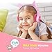 LOBKIN Kids Headphones Cat Ear Wired Headset Volume Limited Protection Headphones with SharePort for Children/Kids,Kids Friendly Safe Food Grade Material On-Ear Headphones for Children Toddler Babythumb 2