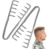 Ouliget Men Pompadour Hairstyling Comb,Professional Wide Teeth Texture Comb for Slicked Back Hairstyle,Hair Brushes for Barbe