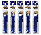 Pilot Frixion Ball Slim Gel Ink Pen Refill-0.38mm-blue-pack of 3x5pack Value Set