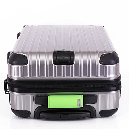 Careteilly Neoprene Luggage Handle Wrap Fluorescent Green Luggage Identifiers Fashion Luggage tags Velcro Luggage Handle Wrap