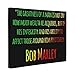 Greatness of a Man Bob Marley Quote CANVAS Home Décor