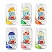 New Wave Sparkling Soda Water Made with Real Fruit Juice, Seltzer, Tonic Water, Vegan, Healthy, Caffeinated, Gluten Free, Low Calorie, No Added Sugar, 24 Pack, 12 oz Cans (6 Flavor Variety)