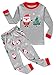 IF Pajamas Christmas Little Boys Pjs 100% Cotton Long Sleeve Kids Toddler Pajamas Sets Size Grey 4 Years