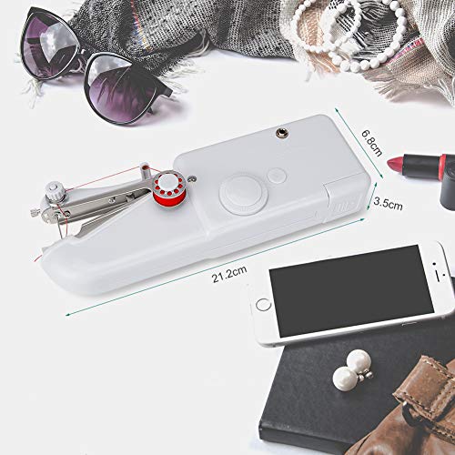 Coquimbo Handheld Sewing Machine with Sewing Basic Accessiores, Mini Electric Sewing Machine Quick Handy Stitch for Home and Travel Use - Thumbnail 5