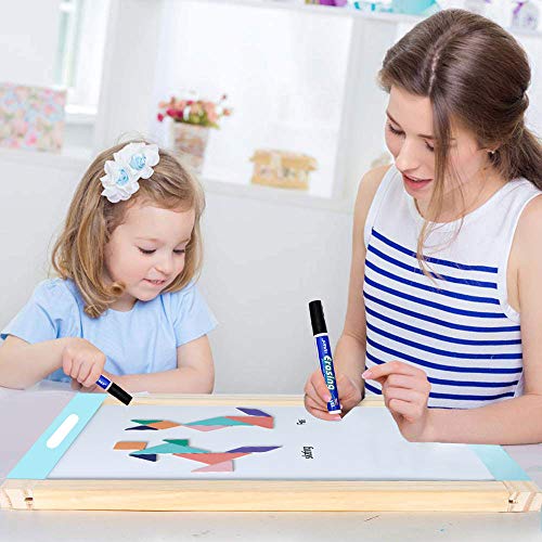 Arkmiido Kids Tabletop Easel Wooden Portable Art Easel for Toddlers