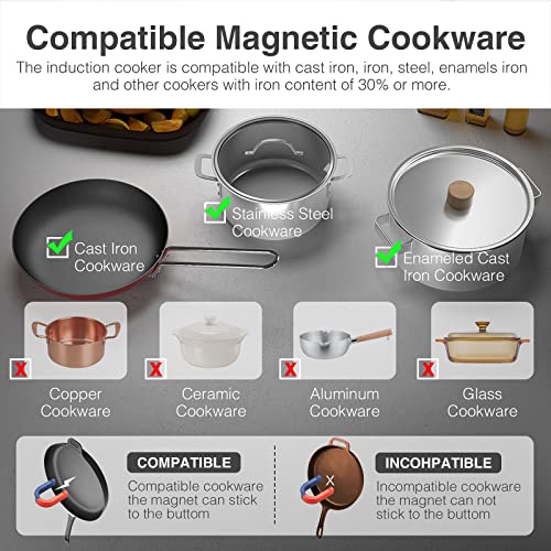 PAYISHO Double Induction Burner Induction cooktop, Countertop cooktop