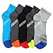 innotree 5 Pairs Men's Hiking Walking Running Socks, Moisture Wicking Multi Performance Padded Quarter Crew Ankle Cushioned Athletic Socks Outdoor Trekking