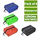 Luvan Portable and Waterproof Nylon Travel Shoe Bag with Zipper Closure for Men and Women,Multicolor,Pack of 4