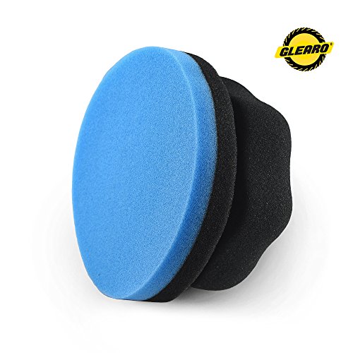 Glearo Car Leather Applicator - Hexagonal Grip for Cleaning Leather, Applying Wax, Balms, Oil & Leather Care Products