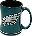 Philadelphia Eagles 15 Ounce Sculpted Logo Relief Coffee Mug