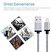 Everdigi iPhone Cable 3Pack 3FT Nylon Braided 8Pin Lightning to USB Charger with Aluminum Connector, Compatible with iPhone 7/7 Plus/6/6s/6 Plus/6s Plus/5C/5S/5/SE, iPad /iPod & More(White)