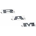 RAM Grille Emblem Overlay Decal Stickers 2025 Ram 1500 (Color: Reflective Light Black)