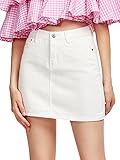 Verdusa Women's Classic A-Line Denim Jean Short Skirt