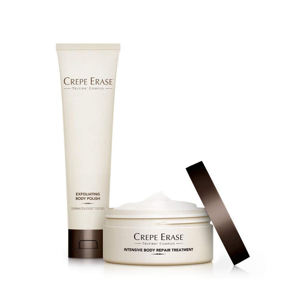 Crepe Erase – Trial Size Body Duo – TruFirm Complex – Intensive Body Repair Treatment and Exfoliating Body Polish