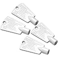 297147700 Door Key by Seentech - Compatible with Frigidaire Kenmore Elec-trolux Freezer Refrigerator – Replaces: AP4301346 PS1991481 216702900, 06599905, 08037402, 1259502 (Pack 4)