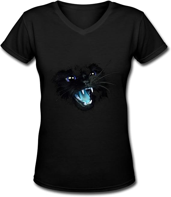 Black Cat Women's TShirt Clothing