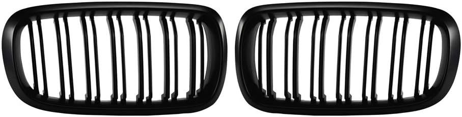Possbay F15 F16 F85 F86 Front Grill Kidney Grille, Twin-fin Matte Black, 2pcs