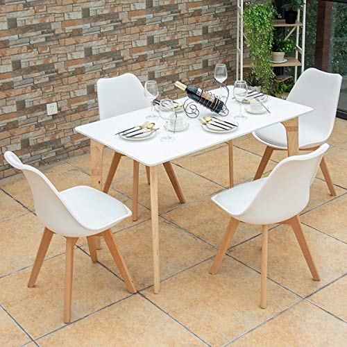Amazon Com Modern Rectangular Dining Table Versatility Durable