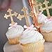 Christening Decorations. Baptism Cross Cupcake Toppers 12CT.
