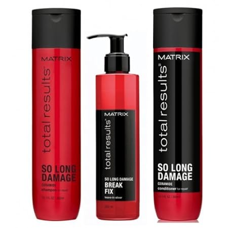 Matrix Total Results so long Damage Shampoo 300 ml + Spülung 300 ml + Break Fix 200 ml