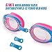 USHAKE Kids Child Swim Goggle, Anti-Fog UV Protection Soft Silicone Frame Kid Child Swimming Goggles for Kids Children and Early Teens