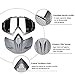 Ubelly Motorcycle Goggles With Detachable Mask,Motocross goggles Mask Airsoft Safety Goggles Mask UV400 Protection,Cool Helmet Glasses