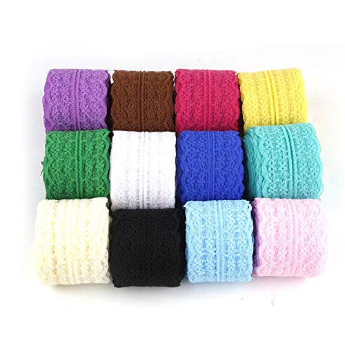 Embroid Lace Trim - 45mm Wholesale Beautiful 11yards Lace Ribbon Wide African Fabric Trim White Embroidered Trimmings - Print Lace White Fabric Cotton Lace White White 6yards Elastic Lace Fab