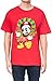 Disney Mens T-Shirt Mickey Mouse Christmas Wreath Graphic Print Tee