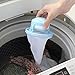 Dealglad Washing Machine Floating Filter Bag Lint Mesh Bag Hair Filter Net Pouch (Random Color)
