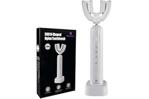 Magentak Ultrasonic U Shaped Toothbrush for Adults, Electric Toothbrush for 360-degree Cleaning with Wireless Charging, Water
