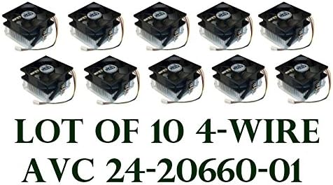 Lot of 10 AVC Socket AM2 754 939 Heatsink with Fan - 4 wire HI.12900.022 / HI.12900.026