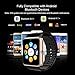 Bluetooth Smartwatch + Unlocked Watch Cell Phone for Android/iPhone Smart Phones (golden&black)
