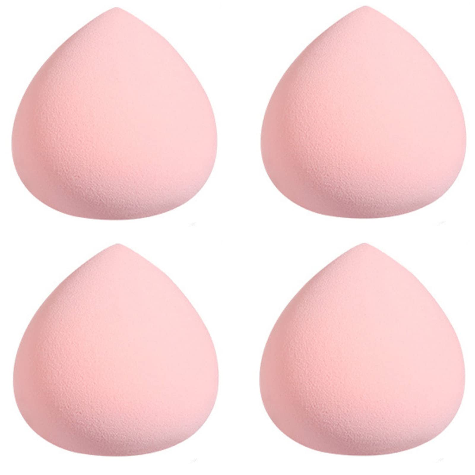 4Pcs Makeup Sponge Marshmallow Pink Foundation Beauty Blenders Latex Free Cosmetic Egg Beauty Sponge Applicator for Foundation Creams Powders Liquid