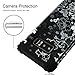 Galaxy Note 8 Case, Hocase Shockproof Heavy Duty Hybrid Silicone Rubber Bumper+Hard Shell Full Body Protective Phone Case w/Classic Flower Print for Samsung Galaxy Note 8 (2017) - Black