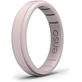 Enso Rings Thin Rise Silicone Ring - Timeless with a Twist - Made in The USA - Comfortable, Breathable, and Safe