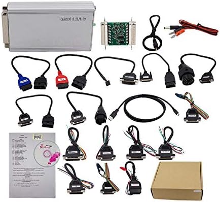 Crispsound CARPROG V8.21 Programmer Auto Repair Airbag Reset Tools Car Prog 10.93 ECU Chip Diagnostic Tool with 21 Adapters