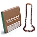 Amber Teething Necklace By Little Willard (Bourbon Raw)