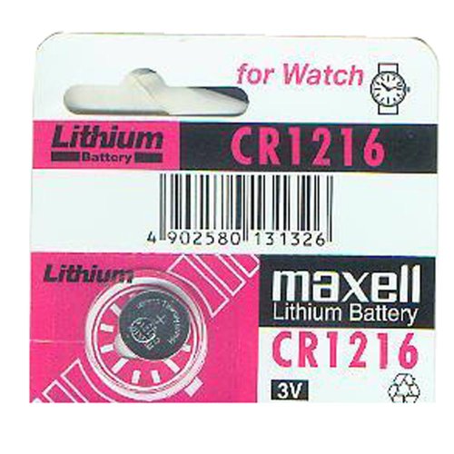 Maxell Micro Lithium Cell Battery CR1216 for Watches and Electronics