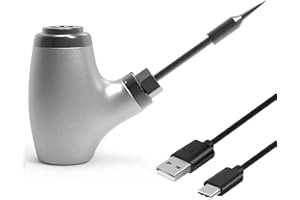 SHAARI Portable Electric Solder Iron Kit,1000mAh,Type-C Charging 30s Rapid Preheat Cordless Soldering Gun, Soldering Iron Kit for Electronics Welding and Repairing (Silver)