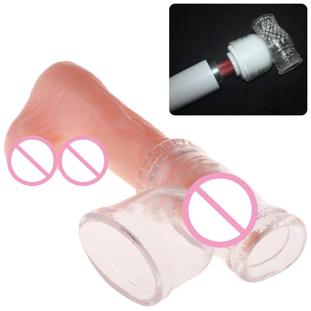 1pcs Transparent Big AV Magic Wands Headgear Vibratttors for Male Toy Gift Body Exercising And Relaxing : Beauty