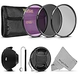 52MM Professional Lens Filter Accessory Kit for Pentax (K-5 K-50 K-30 K-500 K-r K-x) DSLR Cameras - Includes: Vivitar Filter Kit (UV, CPL, FLD) + Carry Pouch + Tulip Lens Hood + Snap-On Lens Cap + Cap Keeper Leash + MagicFiber Microfiber Lens Cleaning Cloth
