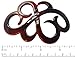 Parcelona French Wide Flower Tortoise Shell Brown Bun or Ponytail Bun Holder Hair Slider Pin Thru Clip with Stick